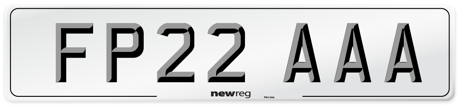 FP22 AAA Number Plate from New Reg